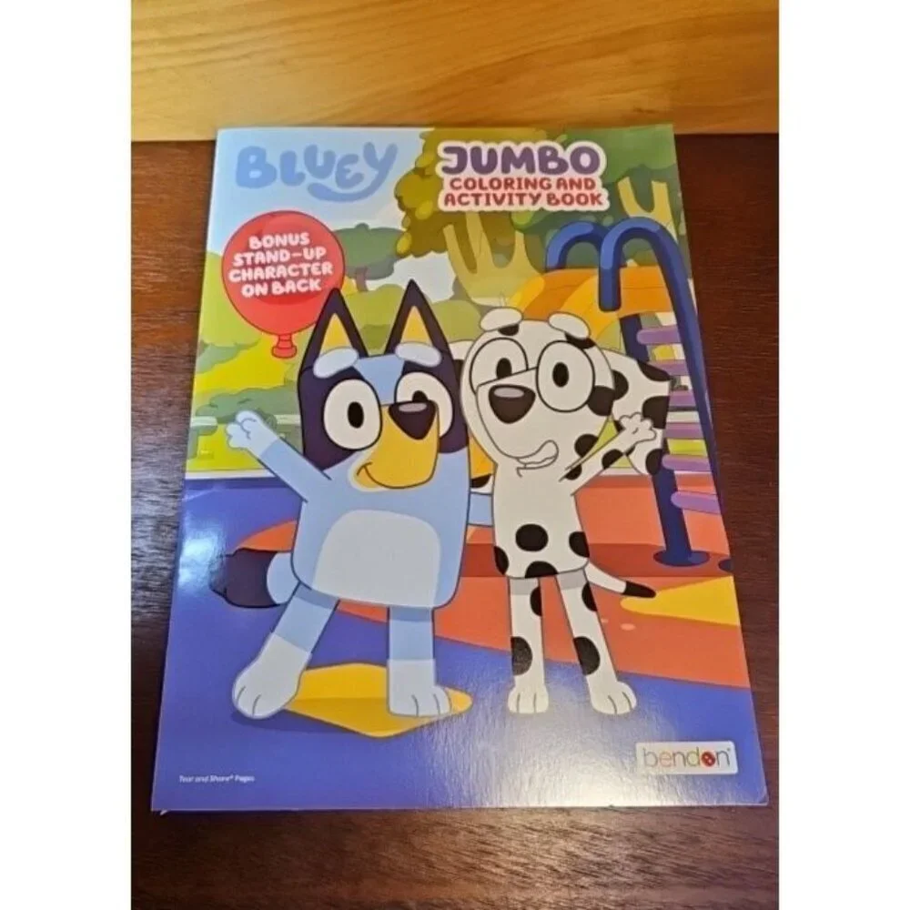 BLUEY Jumbo Coloring & Activity Book with Tear/Share Pages New!